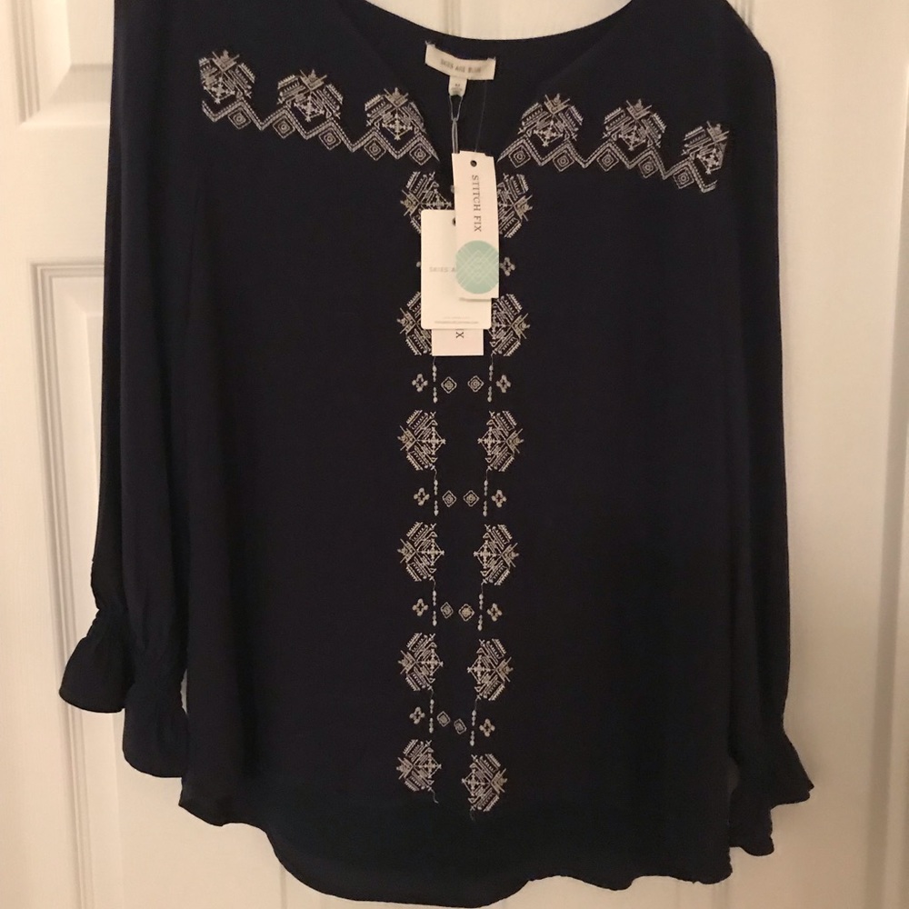 Boho flowery flowy top